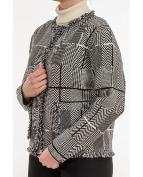 Ζακέτα σανέλ καρό - 0048