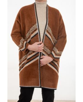 Ζακέτα μακριά ζακάρ - 0057-1