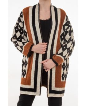 Ζακέτα μακριά ζακάρ - 0064-1