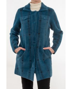 Ζακέτα μακριά με τσέπες - 0050-1