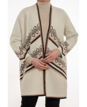 Ζακέτα μακριά ζακάρ - 0057-2